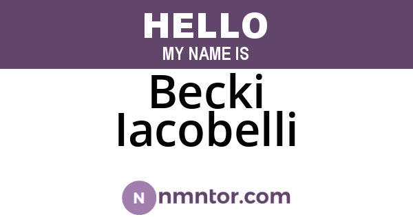 Becki Iacobelli