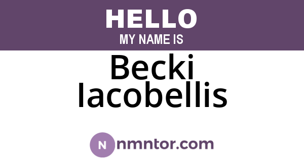 Becki Iacobellis