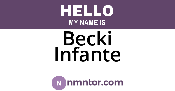 Becki Infante
