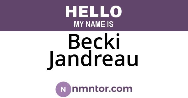 Becki Jandreau