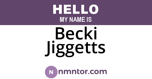 Becki Jiggetts