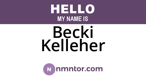 Becki Kelleher