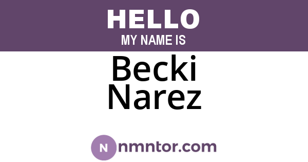 Becki Narez