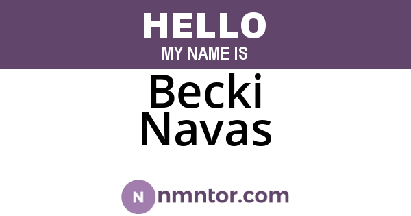 Becki Navas