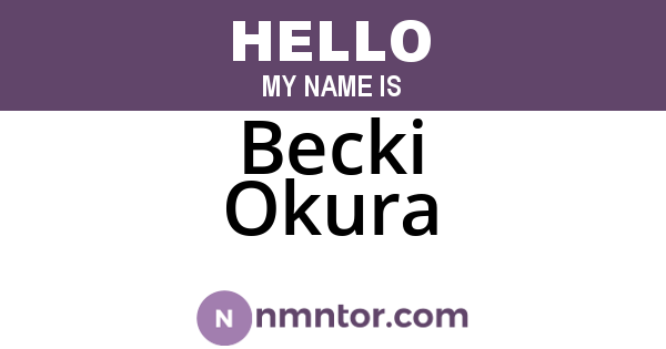 Becki Okura