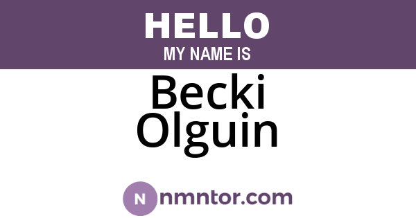 Becki Olguin