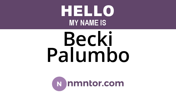 Becki Palumbo