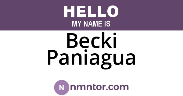 Becki Paniagua