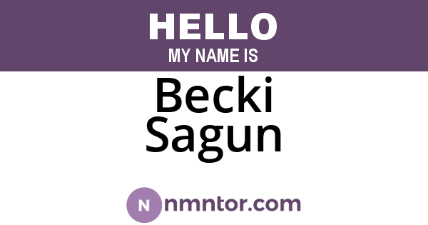 Becki Sagun