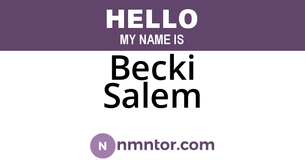Becki Salem