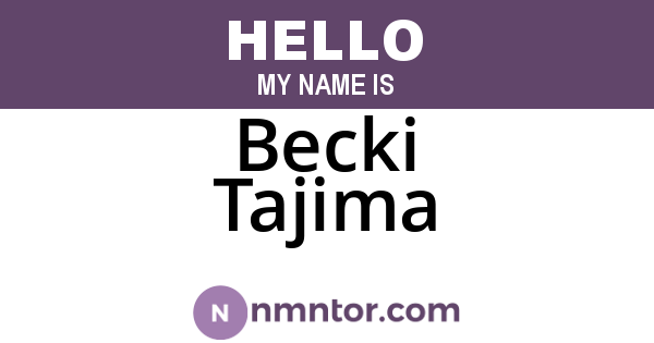 Becki Tajima
