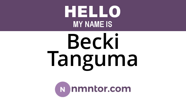 Becki Tanguma
