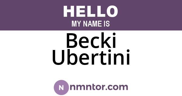 Becki Ubertini