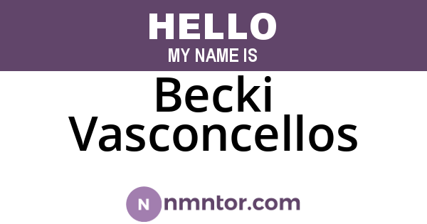 Becki Vasconcellos