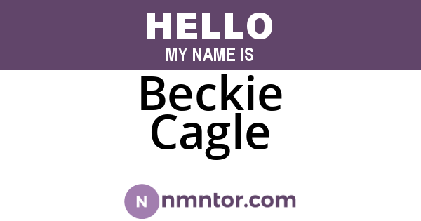 Beckie Cagle