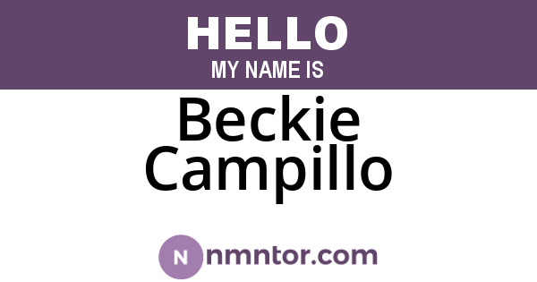 Beckie Campillo