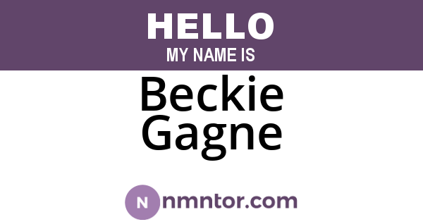 Beckie Gagne