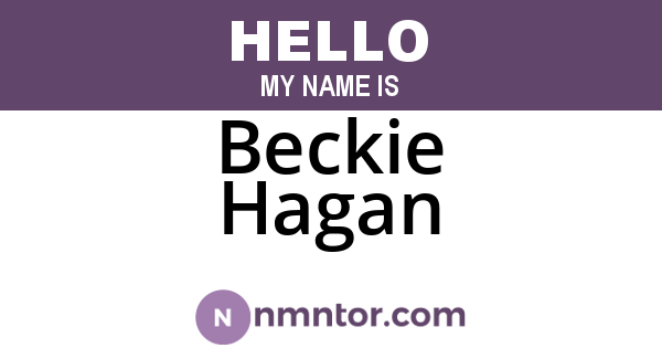 Beckie Hagan