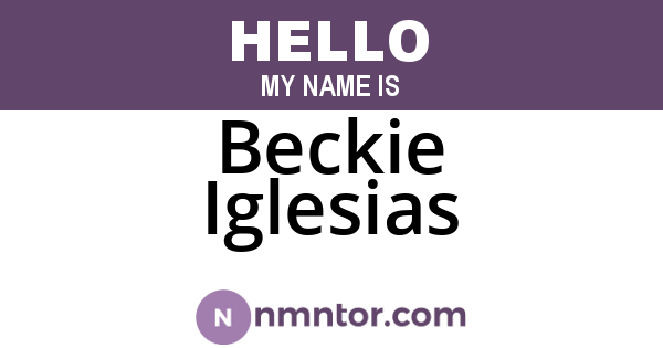 Beckie Iglesias