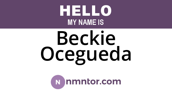 Beckie Ocegueda