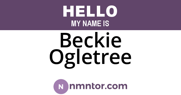 Beckie Ogletree