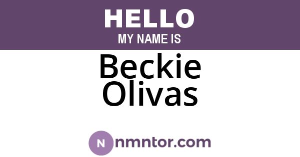 Beckie Olivas