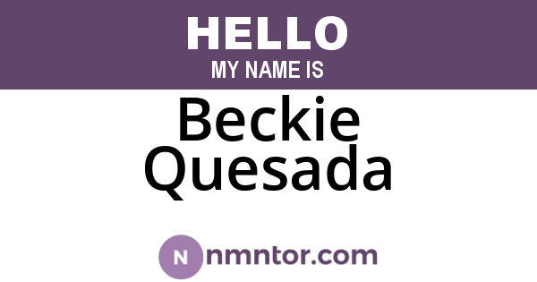 Beckie Quesada