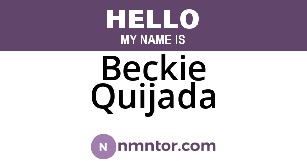 Beckie Quijada