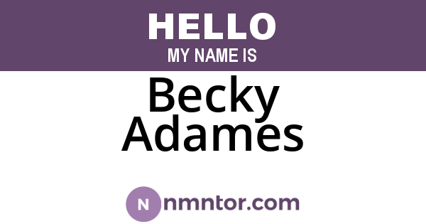 Becky Adames