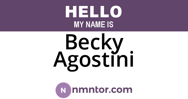 Becky Agostini