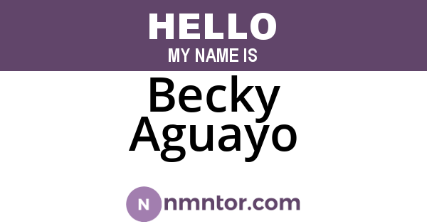 Becky Aguayo