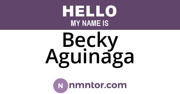 Becky Aguinaga