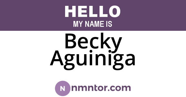 Becky Aguiniga