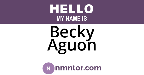 Becky Aguon