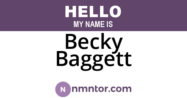 Becky Baggett