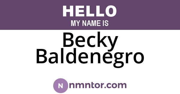 Becky Baldenegro