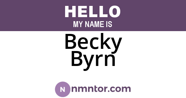 Becky Byrn