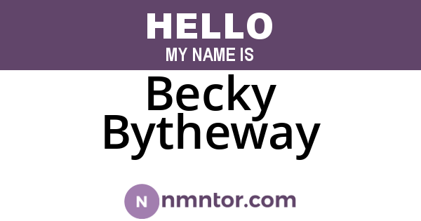 Becky Bytheway