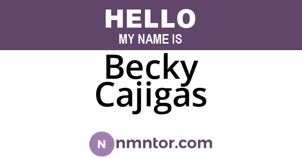 Becky Cajigas