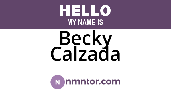 Becky Calzada