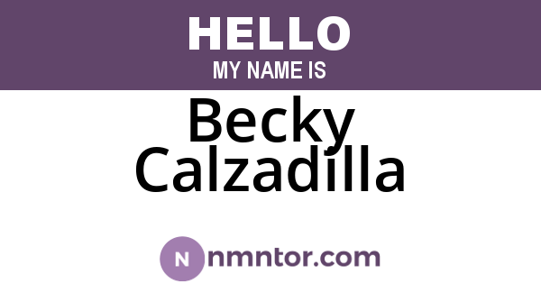 Becky Calzadilla