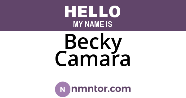 Becky Camara