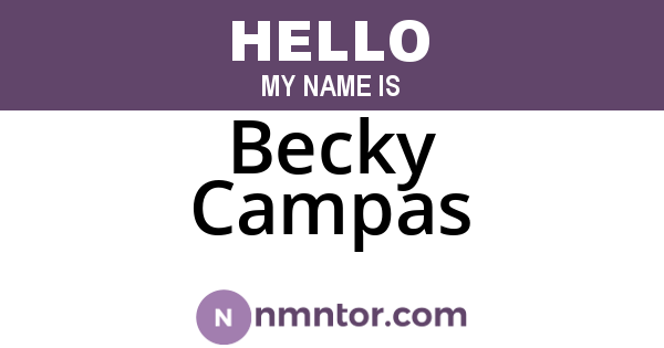 Becky Campas