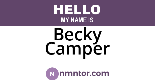 Becky Camper