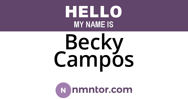 Becky Campos