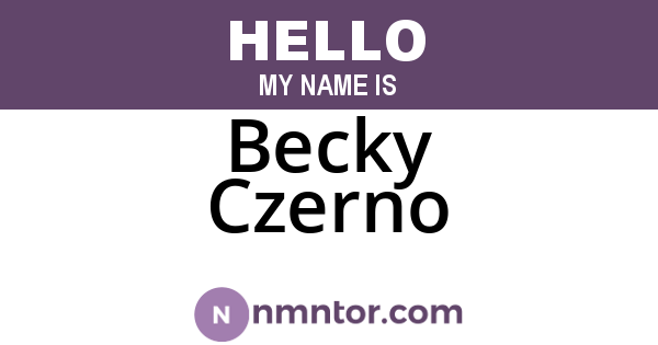 Becky Czerno
