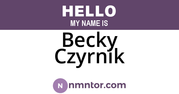 Becky Czyrnik