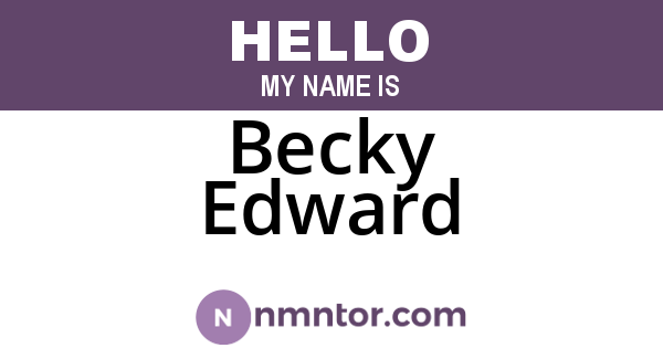 Becky Edward
