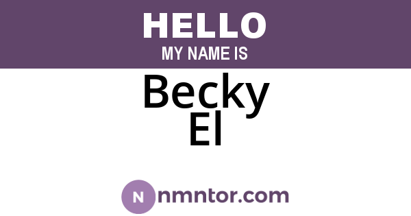 Becky El