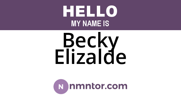 Becky Elizalde